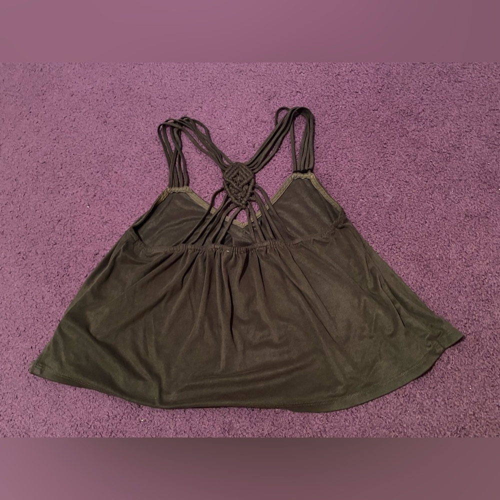 ☀️LA Hearts green sleeveless blouse size Small - Picture 4 of 5